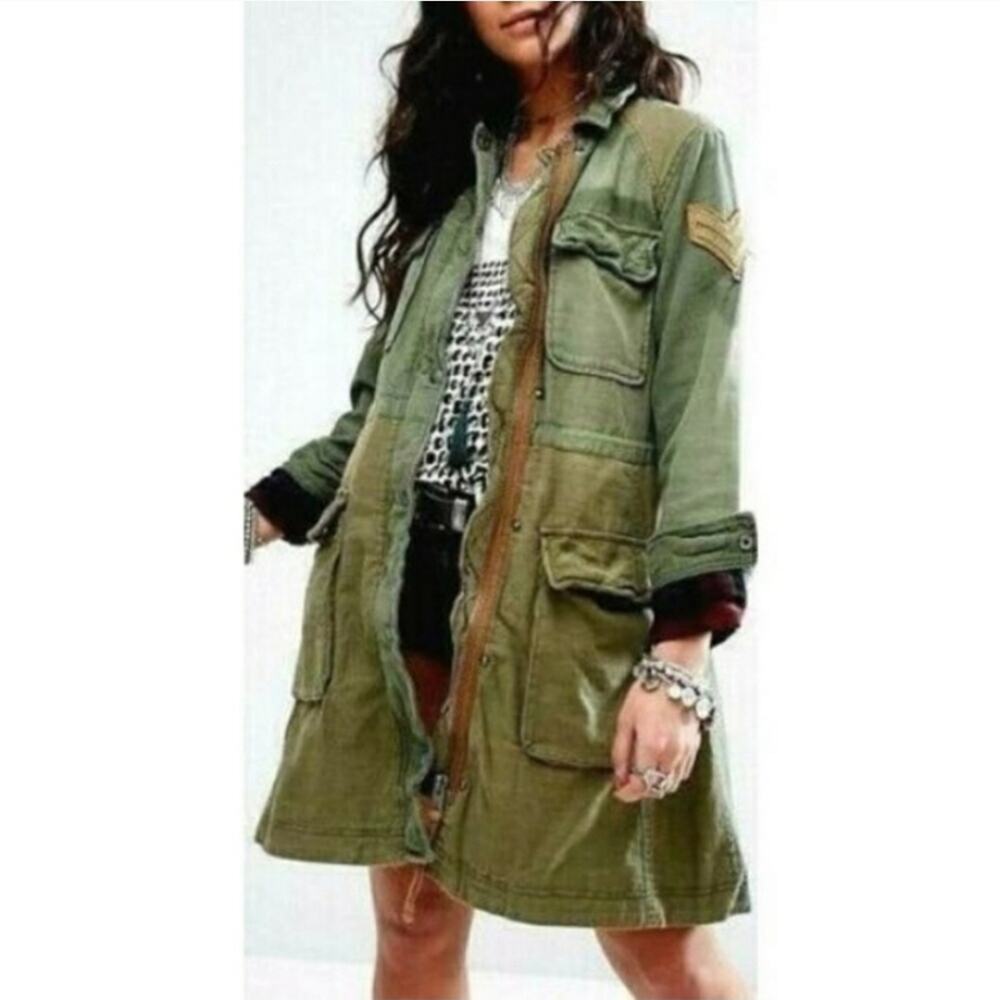 Free People Boho Parka Anorak Coat Jacket